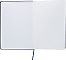 Recycled PU notebook (A5) Elian, blue