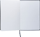 Recycled PU notebook (A5) Elian, blue