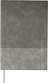 Recycled PU notebook (A5) Elian, grey