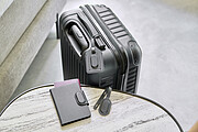 Recycled PU passport holder Mavi, black
