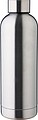 Recycled stainless steel bottle Isaiah, silver
