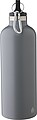Recycled stainless steel double walled bottle (500 ml), grey