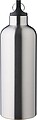 Recycled stainless steel double walled bottle (500 ml), silver