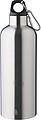 Recycled stainless steel double walled bottle (500 ml), silver