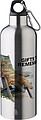 Recycled stainless steel double walled bottle (500 ml), silver