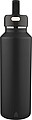 Recycled stainless steel double-walled bottle (600 ml) Mace, black
