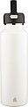 Recycled stainless steel double-walled bottle (600 ml) Mace, white