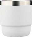 Recycled stainless steel double-walled cup (180 ml) Lilia, white