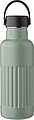 Recycled stainless steel double-walled drinking bottle (500 ml) Lior, green