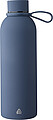 Recycled stainless steel double-walled drinking bottle (500 ml) Sena, blue
