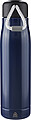 Recycled stainless steel double-walled drinking bottle (500 ml) Solene, blue