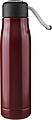 Recycled stainless steel double-walled drinking bottle (500 ml) Solene, red