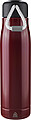 Recycled stainless steel double-walled drinking bottle (500 ml) Solene, red