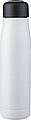 Recycled stainless steel double-walled drinking bottle (500 ml) Solene, white