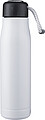 Recycled stainless steel double-walled drinking bottle (500 ml) Solene, white