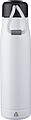 Recycled stainless steel double-walled drinking bottle (500 ml) Solene, white