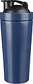 Recycled stainless steel double-walled drinking bottle (750 ml) Orla, cobalt blue