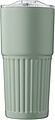 Recycled stainless steel double-walled drinking mug (500 ml) Kael, green