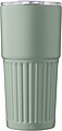 Recycled stainless steel double-walled drinking mug (500 ml) Kael, green