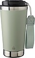 Recycled stainless steel double-walled drinking mug 500 ml Kayla, pastel green
