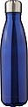 Recycled stainless steel double-walled flask 500 ml Clifford, blue