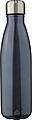 Recycled stainless steel double-walled flask 500 ml Clifford, gun metal