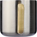 Recycled stainless steel double-walled mug 400 ml Dwight, silver