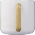 Recycled stainless steel double-walled mug 400 ml Dwight, white