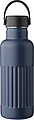 Recycled stainless steel drinking bottle (500 ml) Lior, blue