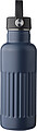 Recycled stainless steel drinking bottle (500 ml) Lior, blue