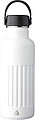 Recycled stainless steel drinking bottle (500 ml) Lior, white
