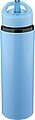 Recycled stainless steel drinking bottle (500 ml) Zeno, light blue