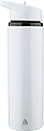 Recycled stainless steel drinking bottle (500 ml) Zeno, white