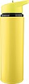 Recycled stainless steel drinking bottle (500 ml) Zeno, yellow