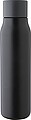 Recycled stainless steel drinking bottle (600 ml), black
