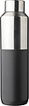 Recycled stainless steel drinking bottle (600 ml) Esen, black
