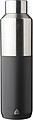 Recycled stainless steel drinking bottle (600 ml) Esen, black