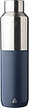 Recycled stainless steel drinking bottle (600 ml) Esen, blue