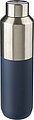 Recycled stainless steel drinking bottle (600 ml) Esen, blue