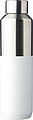 Recycled stainless steel drinking bottle (600 ml) Esen, white