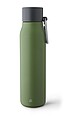 Recycled stainless steel drinking bottle (600 ml), green
