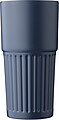 Recycled stainless steel drinking mug (500 ml) Kael, blue