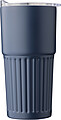 Recycled stainless steel drinking mug (500 ml) Kael, blue