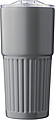 Recycled stainless steel drinking mug (500 ml) Kael, grey