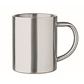 Recycled stainless steel mug, matt silver