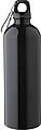 Recycled stainless steel single walled bottle (750 ml ), black