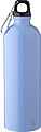 Recycled stainless steel single walled bottle (750 ml ), light blue