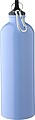 Recycled stainless steel single walled bottle (750 ml ), light blue