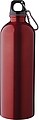 Recycled stainless steel single walled bottle (750 ml ), red