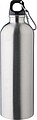 Recycled stainless steel single walled bottle (750 ml ), silver